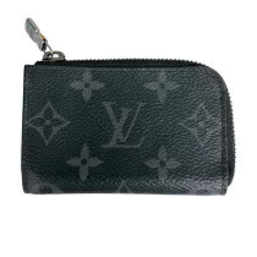 Louis Vuitton Portemonnaie Jour Black Canvas Coin Case
